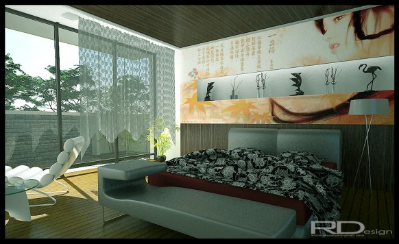 Спальня в китайском стиле