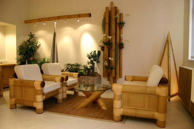 Бамбуковая мебель в стиле эко