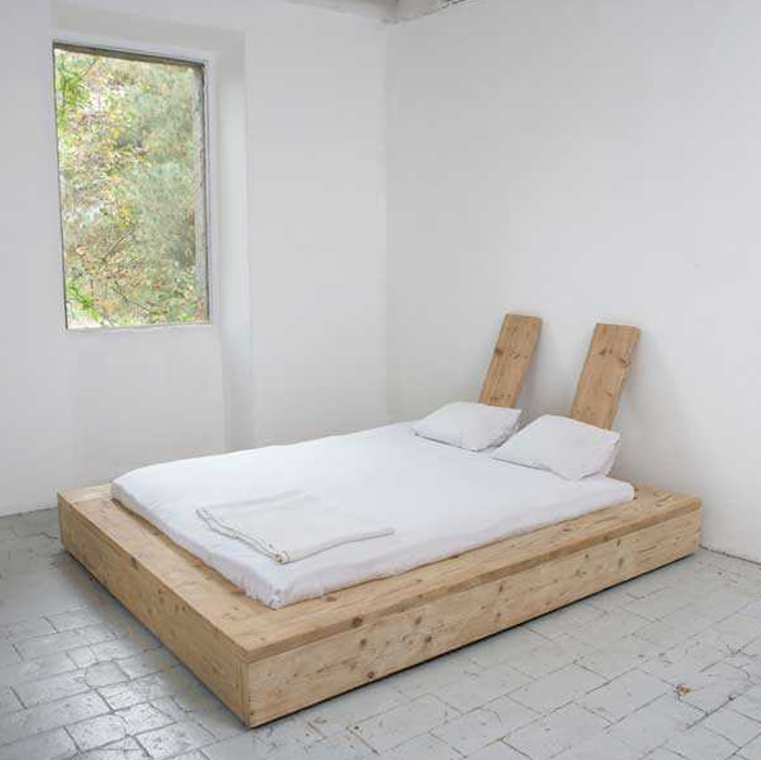 Деревянная кровать в японском стиле - Интерьерные штучки