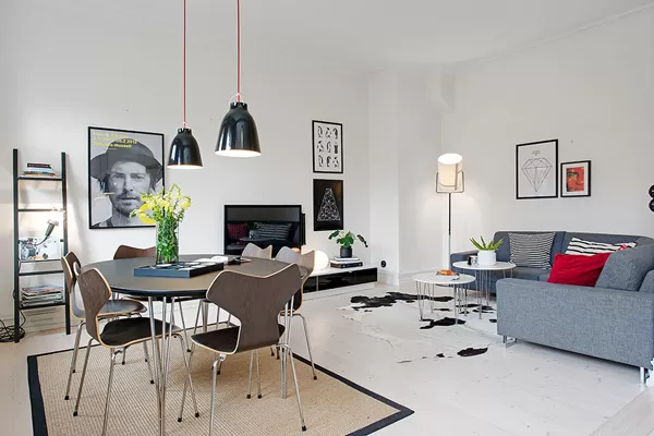 Дизайн интерьера квартиры - мебель гостиной в стиле модерн