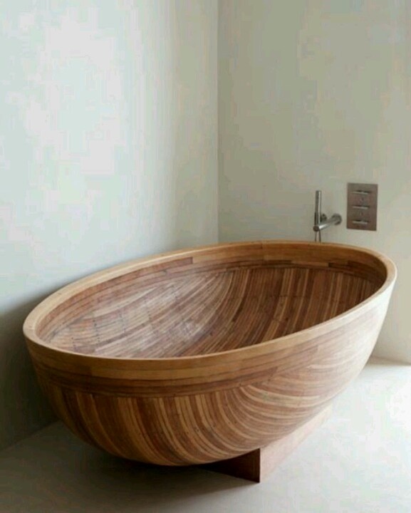 ванная из дерева на фото 13