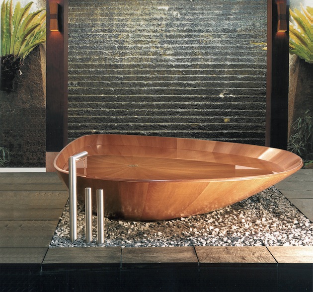 деревянная ванна фото