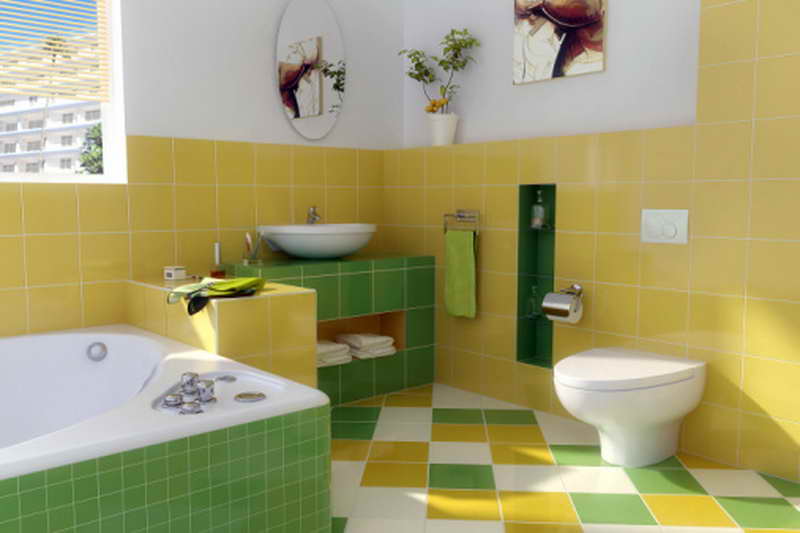 сочетание цветов плитки в ванной комнате фото