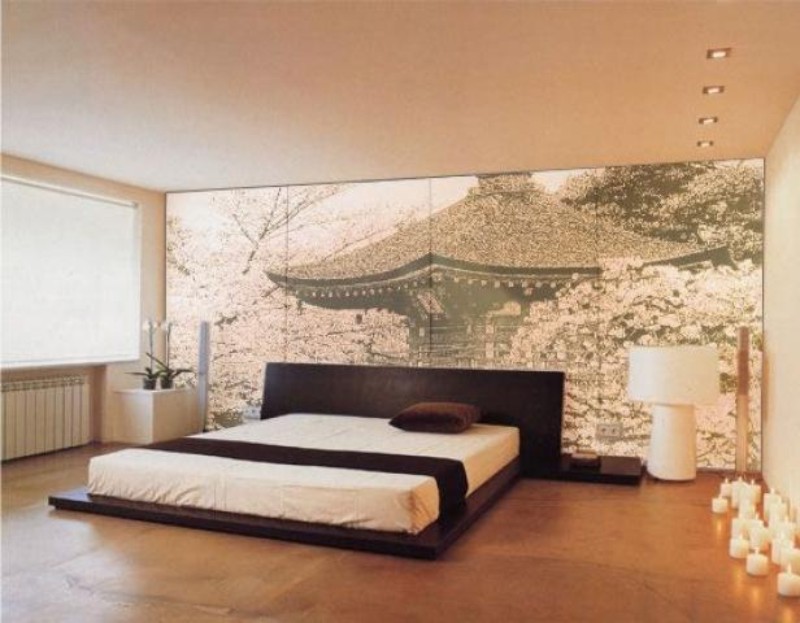 Дизайн стен в спальне фото