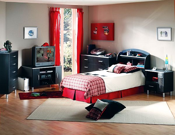 Контрастный дизайн комнаты для мальчика