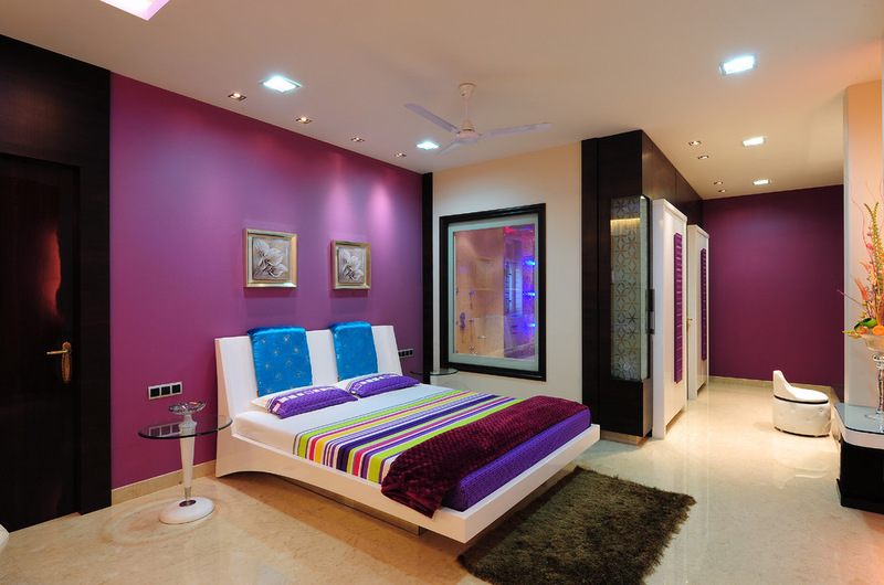 комната для подростка девочки с контрастными цветами