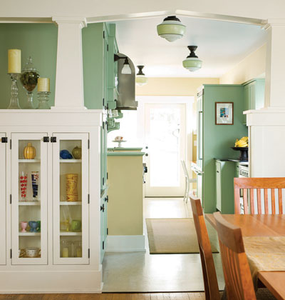 зеленая кухня фото