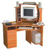 Компьютерный стол КС-12/1Т правый и надстройка КН-2