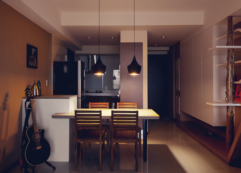 Дизайн двухкомнатной квартиры фото кухни
