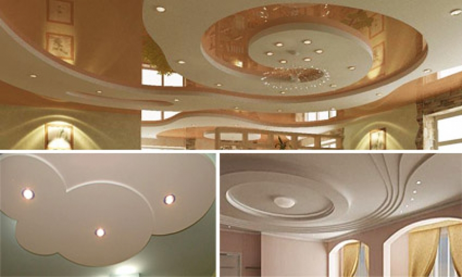 Дизайн потолка | 50 фото потолков из гипсокартона