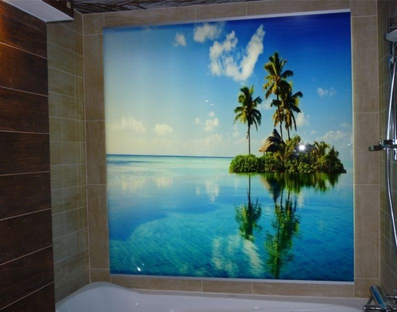 Дизайн стен в ванной фото